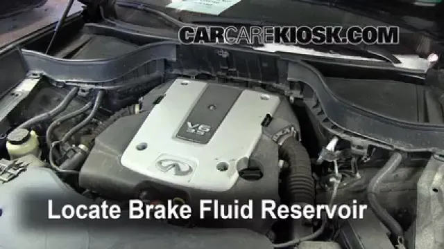 2010 Infiniti FX35 3.5L V6 Líquido de frenos Agregar fluido